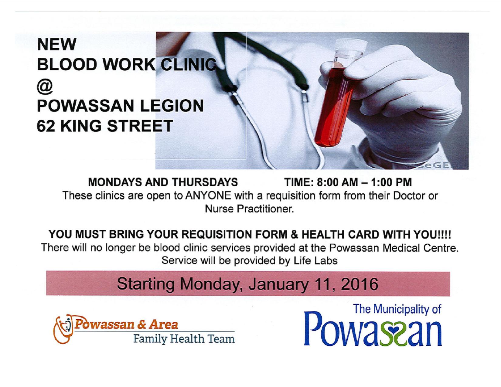 New Blood Clinics At Legion Branch 453